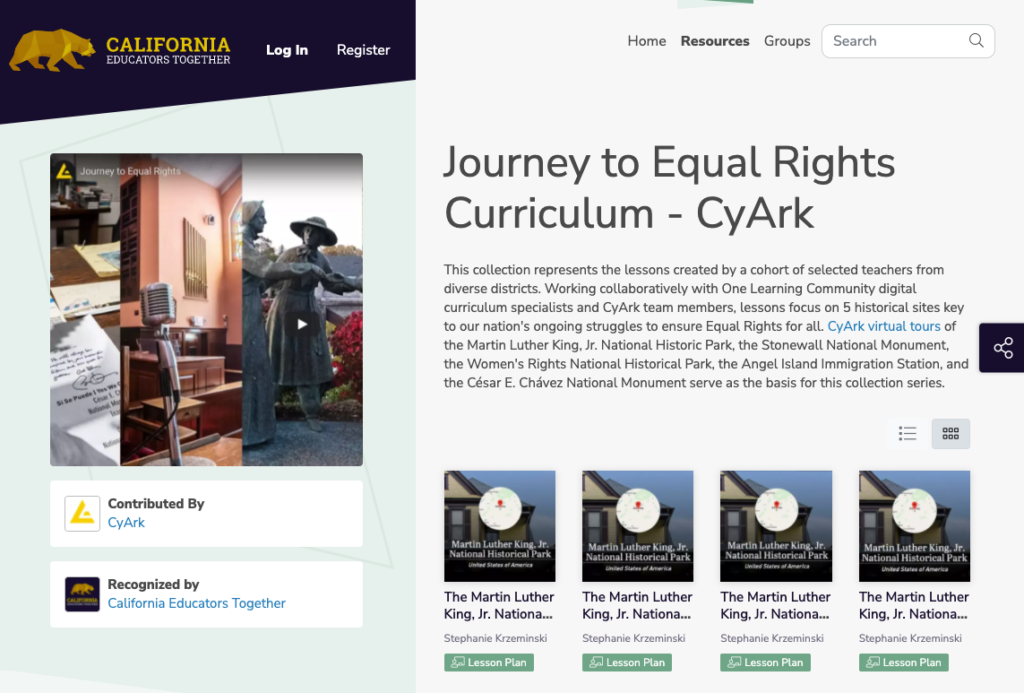 Image of the Journey to Equal Rights collection page.
